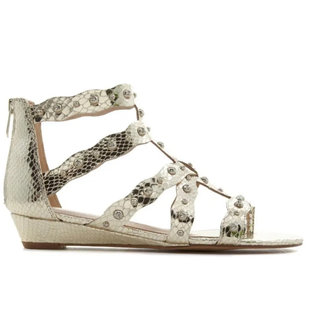 Sam Edelman Gold Boa Gladiator Sandals- tried on once. Look at the soles.